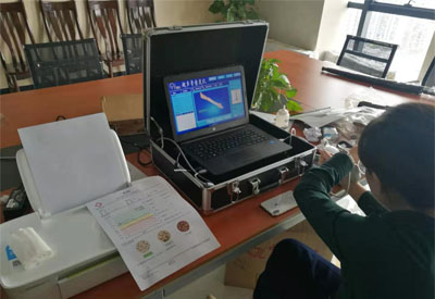 便携式草莓视频黄色成人检测仪走进广西伊索投资管理有限公司