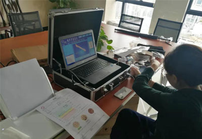 便携式草莓视频黄色成人检测仪走进广西伊索投资管理有限公司